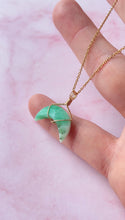 Load image into Gallery viewer, Chrysoprase Mini Moon (Gold Filled)
