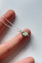 Load image into Gallery viewer, Labradorite faceted Heart (Sterling Silver)
