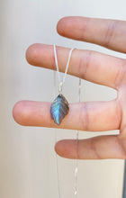 Load image into Gallery viewer, Labradorite Leaf (Sterling Silver)
