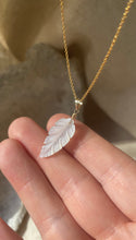 Load image into Gallery viewer, Moonstone Leaf (Gold filled)
