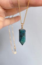 Load image into Gallery viewer, Chrysocolla Point (Gold Filled)
