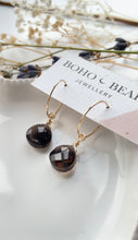 Load image into Gallery viewer, Smoky Quartz Earring (14k Gold Filled)
