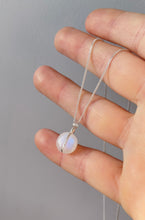 Load image into Gallery viewer, Rainbow Moonstone Disc (Sterling Silver)
