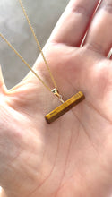 Load image into Gallery viewer, Tigers Eye T-Bar (Gold Filled)
