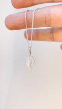 Load image into Gallery viewer, Mother of Pearl Leaf (Sterling Silver)
