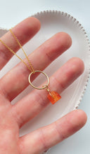 Load image into Gallery viewer, Raw Carnelian Hoop (Gold Filled)
