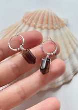 Load image into Gallery viewer, Smoky Quartz Point Earrings (Sterling Silver)
