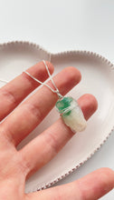 Load image into Gallery viewer, Green Apophyllite with Stilbite (Sterling Silver)
