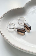 Load image into Gallery viewer, Smoky Quartz Point Earrings (Sterling Silver)
