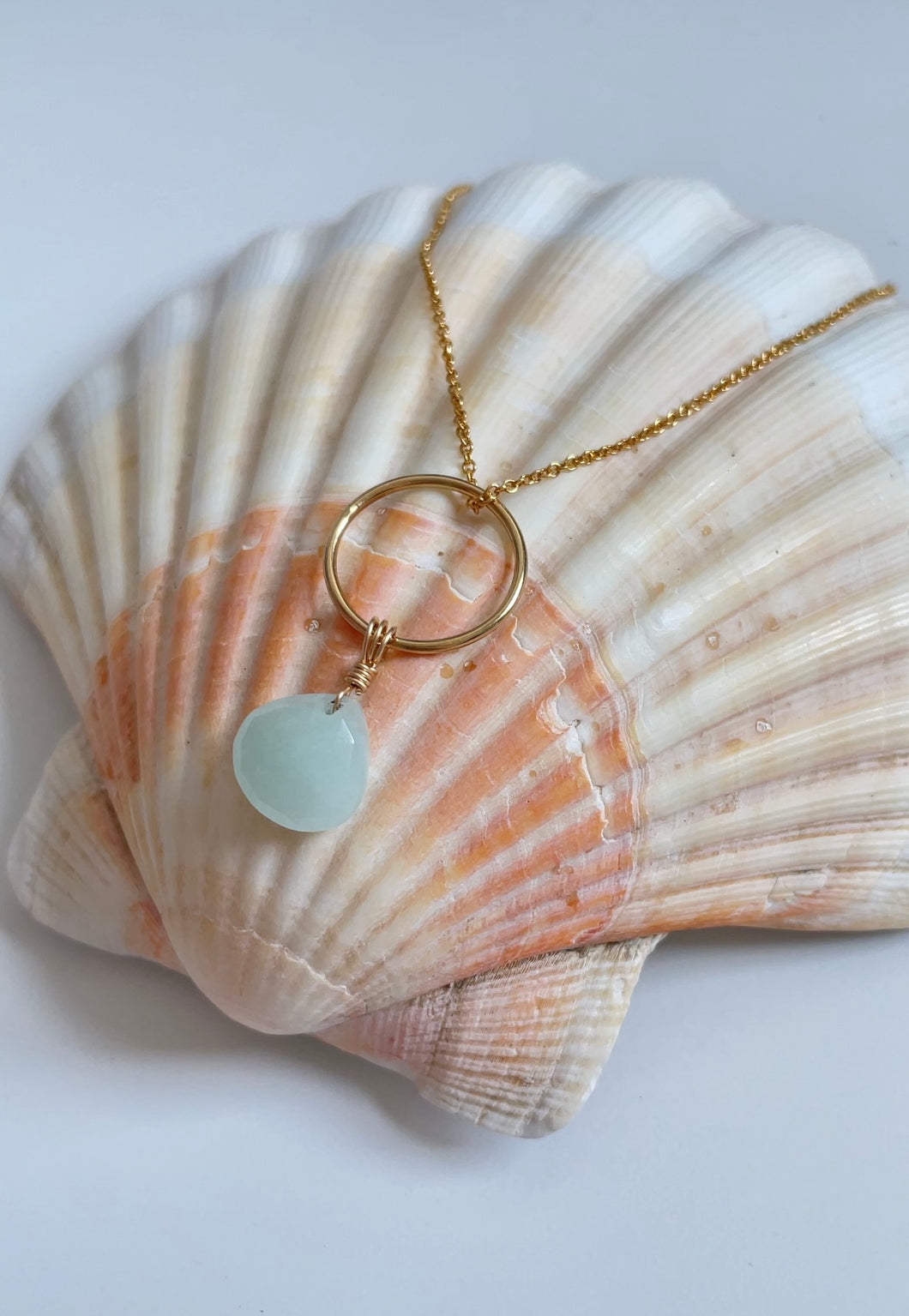 Amazonite Hoop (Gold Filled)