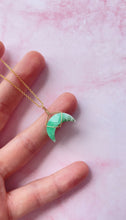 Load image into Gallery viewer, Chrysoprase Mini Moon (Gold Filled)
