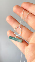 Load image into Gallery viewer, Ocean Jasper T-Bar with Hoop (Sterling Silver)
