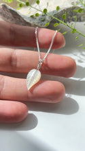 Load image into Gallery viewer, Mother of Pearl Leaf (Sterling Silver)
