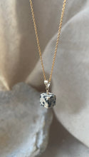 Load image into Gallery viewer, Dalmatian Jasper Cube (Gold filled)
