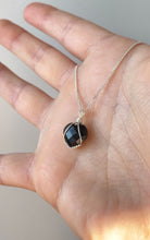 Load image into Gallery viewer, Black Onyx Heart (Sterling Silver)
