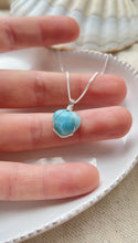 Load image into Gallery viewer, Larimar Heart (Sterling Silver)
