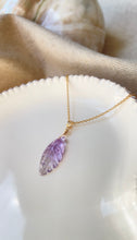 Load image into Gallery viewer, Amethyst Leaf (Gold Filled)
