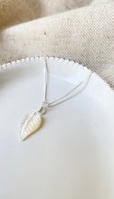 Load image into Gallery viewer, Mother of Pearl Leaf (Sterling Silver)
