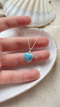 Load image into Gallery viewer, Larimar Heart (Sterling Silver)
