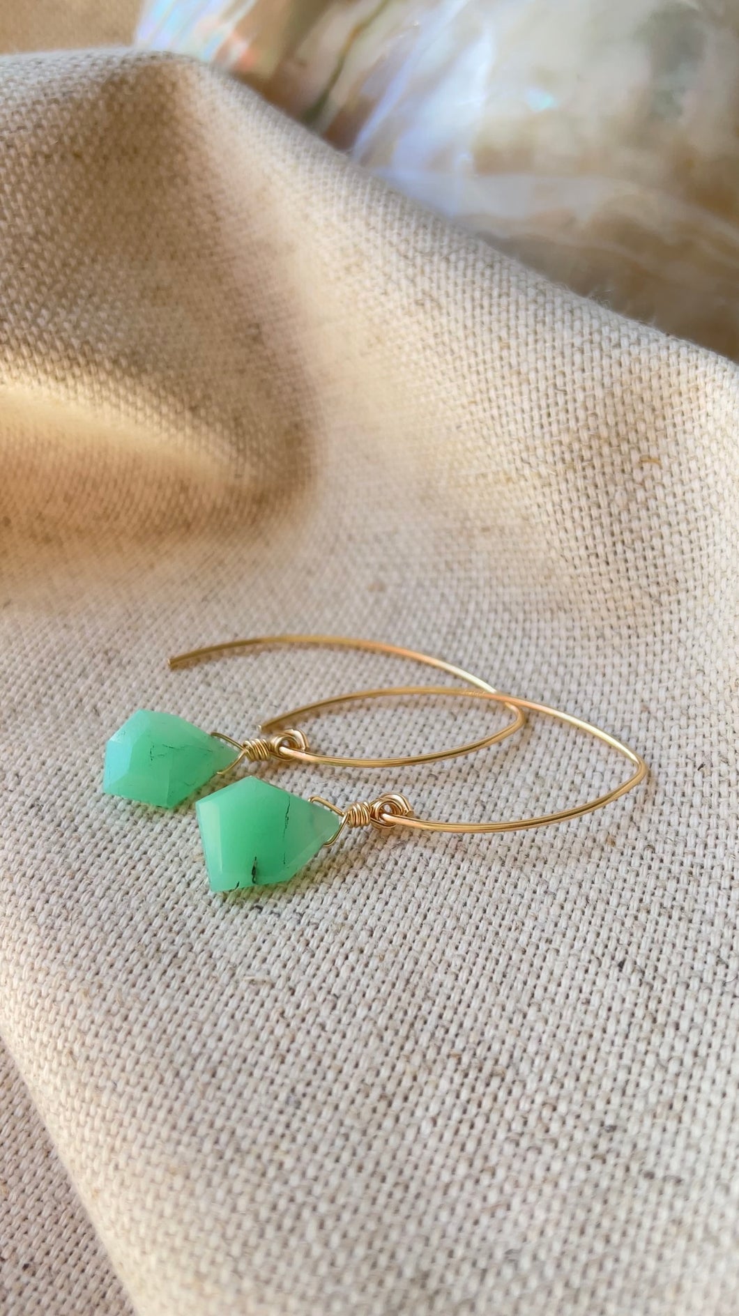 Chrysoprase Threaders (Gold Filled)