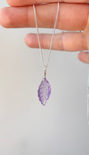 Load image into Gallery viewer, Amethyst Leaf (Sterling Silver)
