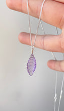 Load image into Gallery viewer, Amethyst Leaf (Sterling Silver)
