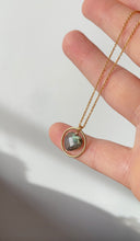 Load image into Gallery viewer, Labradorite Heart Hoop (Gold Filled)
