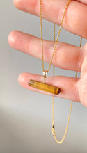 Load image into Gallery viewer, Tigers Eye T-Bar (Gold Filled)
