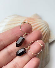 Load image into Gallery viewer, Smoky Quartz Point Earrings (Gold Filled)
