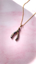 Load image into Gallery viewer, Dalmatian Jasper Wishbone (Gold Filled)
