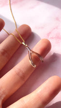 Load image into Gallery viewer, Smoky Quartz Wishbone (Gold Filled)
