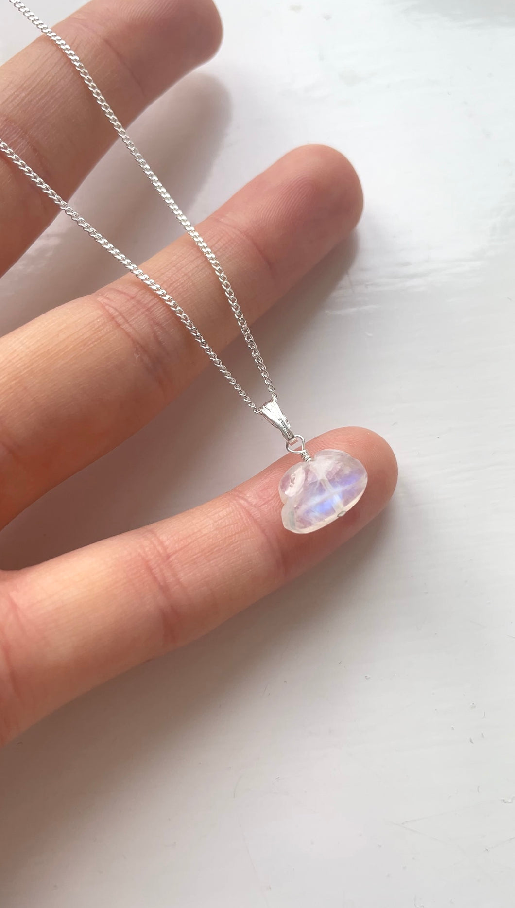 Rainbow Moonstone Cloud (Sterling Silver)