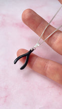 Load image into Gallery viewer, Black Onyx Wishbone (Sterling Silver)
