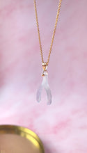 Load image into Gallery viewer, Chalcedony Wishbone (Gold Filled)
