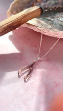 Load image into Gallery viewer, Smoky Quartz Wishbone (Sterling Silver)
