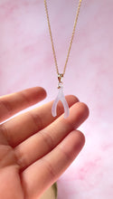 Load image into Gallery viewer, Chalcedony Wishbone (Gold Filled)
